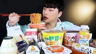 SUB) My favorite Korean convenience store foods MUKBANG🍱
