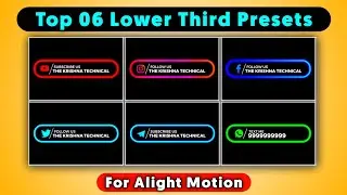 Lower Third Preset Alight Motion | Lower Third After Effects | Lower Third Black Screen