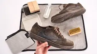 The BEST Way To Clean SUEDE Air Jordan 1 Travis Scott
