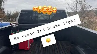 INSTALLING A (GO RECON) SMOKED 3RD BRAKE LIKE ON MY 2020 GMC SIERRA + FIXING THE BACK GLASS LEAK!