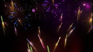 Fireworks Animation Background | Free Stock Video Footage HD 4K