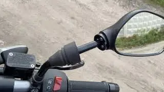 Регулировка зеркал на мотоцикле Bajaj Pulsar 180