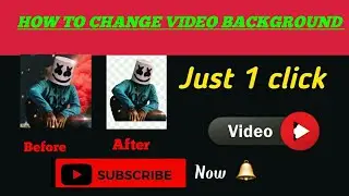 How To change video background | change video background just 1 click
