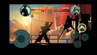 trying to fight wasp #3 (Shadow Fight 2)