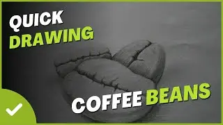 Как рисовать кофейные зёрна \ How to draw beans