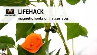 Use magnetic hooks to hang objects on flat surfaces without drilling - supermagnete