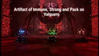 ARK  Survival Ascended  Valguero -Artifact of the Immune, Pack and Strong with Cosmo and Megatherium