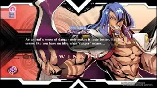 BLAZBLUE CENTRALFICTION I played online to play