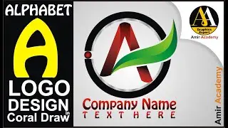 Alphabetical Logo Design In Corel Draw X3 by Amir Academy I Alphabetical Logo Design 'A'