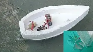 How to Make a Simple Electric Boat - Propeller inside Water