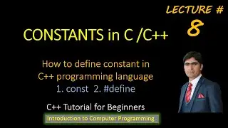 Constants in C / C++ programming Language