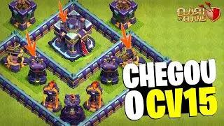 O CV15 CHEGOU! CONHEÇA O NOVO CENTRO DE VILA DO CLASH OF CLANS E MUITO MAIS DA NOVA ATUALIZAÇÃO!