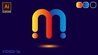 How to Logo Design M Letter | The Making  Logo M Letter Logo In Illustrator 2022 | Video-16 | Rana |