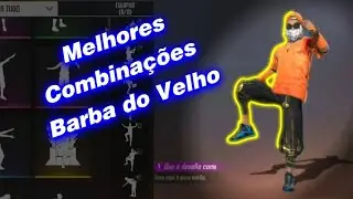Melhores Combinações BARBA RARA!! #FreeFire