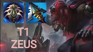 T1 Zeus Yorick Top VS Zac | KR Challenger Patch 14.3