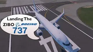 X-Plane 11 : Zibo Boeing 737 : Nice LFMN Approach and Landing
