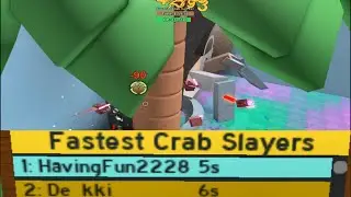 (World First) Defeating Coconut Crab in 5 Seconds | Bee Swarm Simulator
