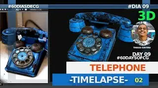 #60DiasdeCG - Dia09 || #60DaysofCG - Day09 - TELEPHONE - Timelapse 02 | Dicas do Sava |