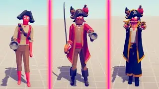 EVOLUTION OF PIRATE CAPTAIN - Totally Accurate Battle Simulator TABS