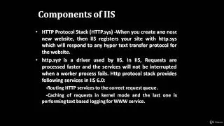 082 What is an IIS Server Components