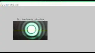 Laser wavelength estimation using the diameter of an Airy disk from a diffraction pattern