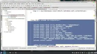 162 Android Studio SQLite insert data