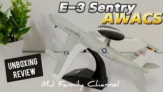 Boeing 707 E-3 Sentry AWACS 1/200 Model Unboxing