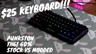 Punkston TH61 60% Mechanical Gaming Keyboard | 25 dollar budget keyboard sound test