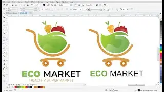 How to make supermarket logo in coreldraw | Coreldraw Tutorials | With Doctor Design