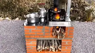 how to make a wood stove from a broken gas stove # 195