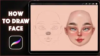 How I Draw Faces Digitally | Procreate Tutorial For Beginners