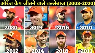 IPL ORANGE CAP WINNERS 2008-2021