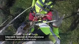 esercitazione periodica di soccorso in quota su funi rope access rope rescue industrial