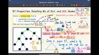 [HD] EECS2011 W23 - 2023-03-22 - Proper BT and Mathematical Induction, Tree Traversals