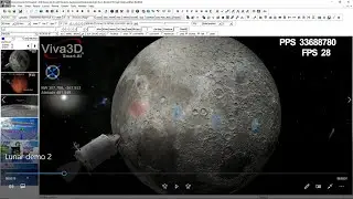 World's first full 3D moon simulation! Fly over and into thousands of named craters!