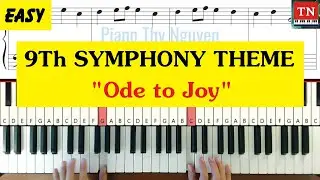 [ EASY ] Hướng dẫn piano - 9th Symphony Theme 
