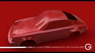 【Fusion360 Car modeling 】Super quick FORM modeling for the Porsche 930