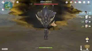 Golden Wolflord Nameless King of the Rift Boss Battle Genshin Impact 2.3 Update