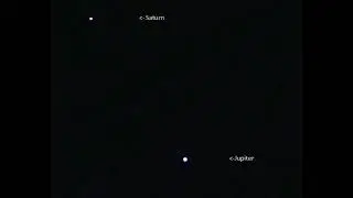 Jupiter and Saturn approach a conjunction