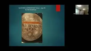 Astronomical Society of Long Island Presents.....What's Up with Mercury 2022 by Frank Mellilo