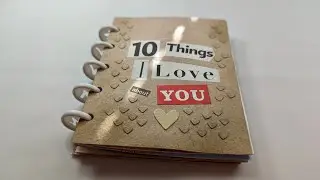 Valentine mini-book junk journal style