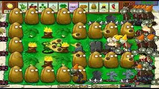 Plants vs Zombies Hack - Threepeater vs Conehead Zombies Survival Day Hard
