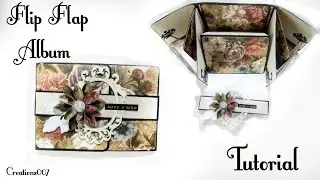 Quick and Easy Flip Flap Mini Album / scrapbook | tutorial | creations007 tutorials