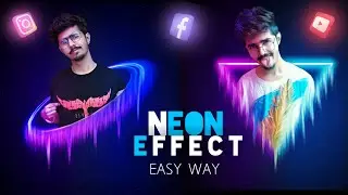 NEON GLOWING VECTOR ART IN PICSART🔥|| Vector art in Picsart || Neon Vector Art Concept || piX