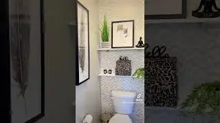TURNING MY TOILET ROOM INTO A COZY OASIS! #bathroommakeover #home #bathroomdecor #watercloset