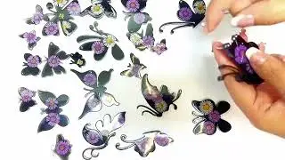 Crystal Resin Silicone Mold DIY Whole Butterfly Pendant Abrasive Butterfly Key Chain Pendant Hangin