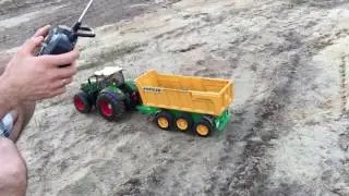 Rc Bruder Umbau Fendt 1050 kleine Gelände Test