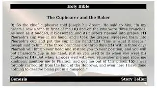 Genesis - Chapter 40 - The Cupbearer and the Baker | The Holy Bible