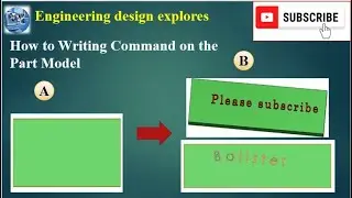 #Writing on part model tutorial #3d  #Solidworks design words on part model #Path writing part model