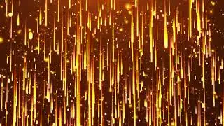 Golden Rain Particles Falling Background | VFX FOOTAGE